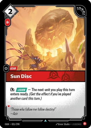 Sun Disc (021/298) - Origins