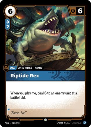 Riptide Rex (092/298) - Origins Foil