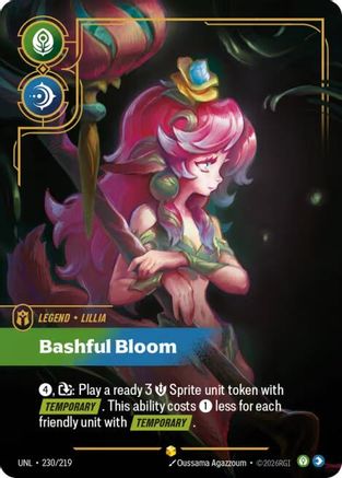 Lillia - Bashful Bloom (Overnumbered) (230/219) - Unleashed Foil