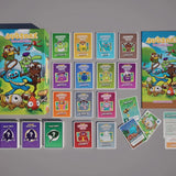 Collection of 'Bugsnax' trading cards on a gray background