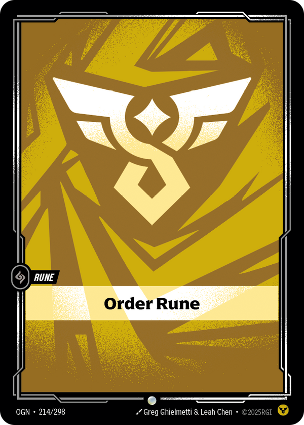Riftbound Rune: Order Rune.