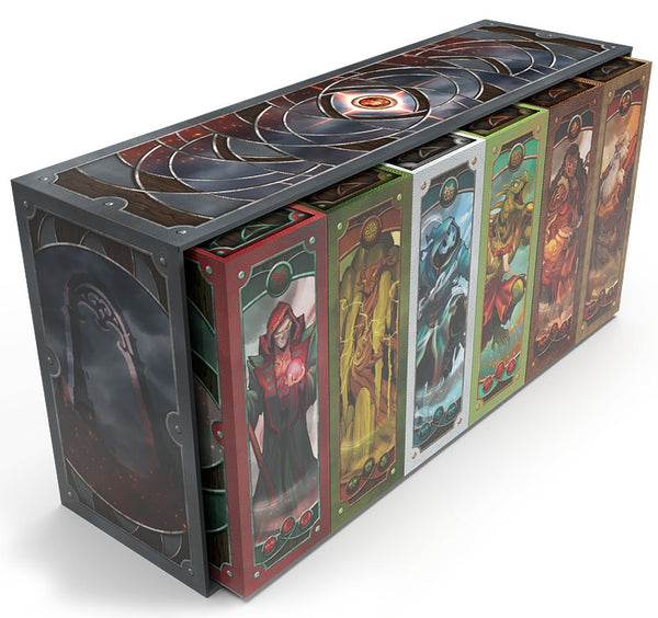 SUMMONER WARS DELUXE DECK BOXES SET 5 Card game box with colorful card illustrations on a white background