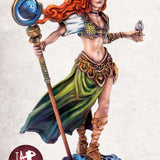 Statue of Ygrid the Giantess from Dungeons & Dragons on a white background