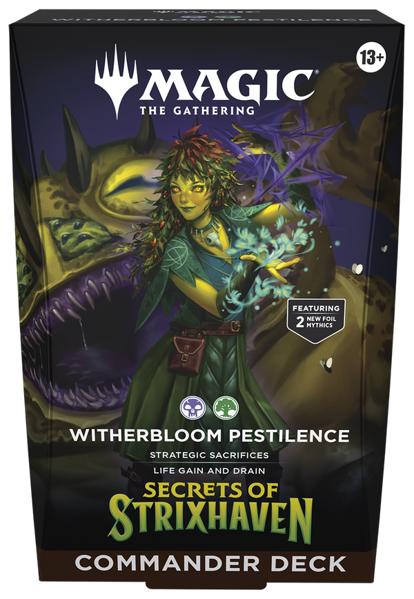 MTG SECRETS OF STRIXHAVEN COMMANDER: WITHERBLOOM PESTILENCE