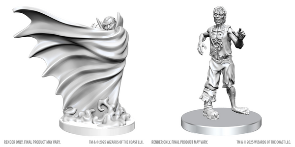 DND UNPAINTED MINIS WV28 CLASSIC VAMPIRE & CLASSIC ZOMBIE