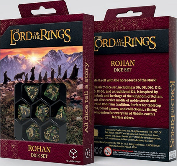 LORD OF THE RINGS ROHAN DICE SET