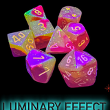 Lab Dice Red/yellow Luminary™ 7-Die Set