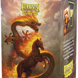 DRAGON SHIELD SLEEVES DUAL MATTE FIRE HORSE 100CT