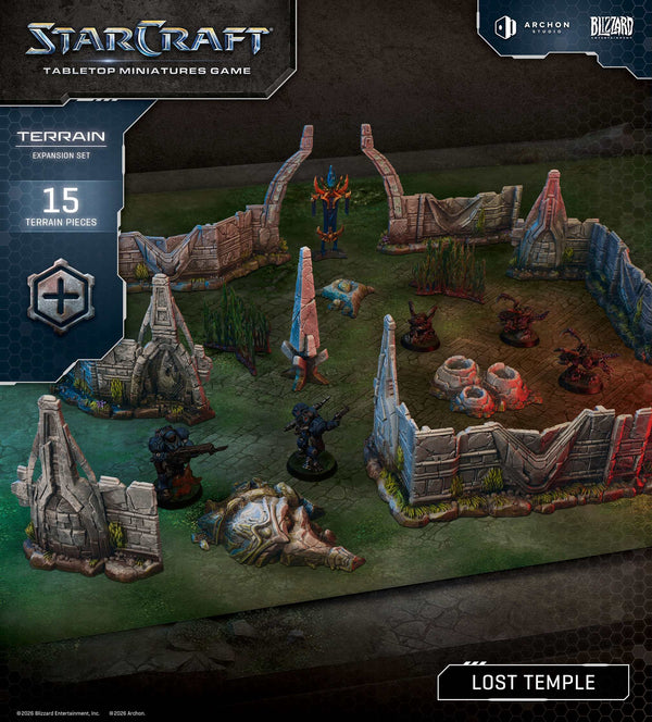 STARCRAFT PROTOSS LOST TEMPLE TERRAIN EXPANSION SET