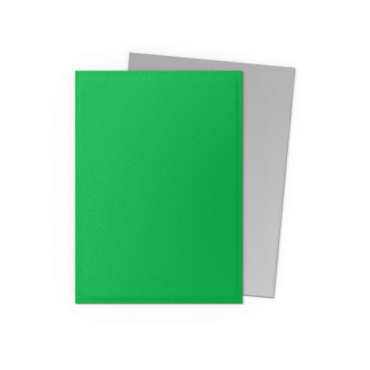 DRAGON SHIELD SLEEVES DUAL MATTE APPLE GREEN AND SILVER 100CT
