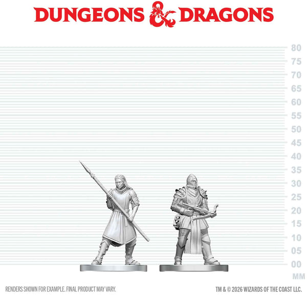 DND UNPAINTED MINIS WV29 TOWN GUARDS
