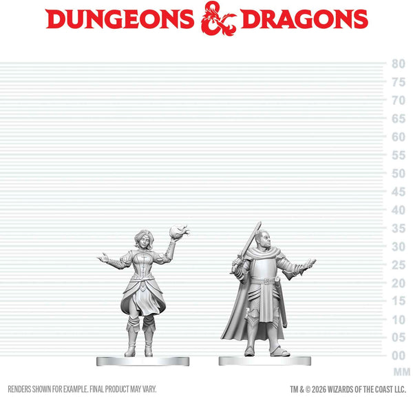 DND UNPAINTED MINIS WV29 KNIGHT & MAGE APPRENTICE