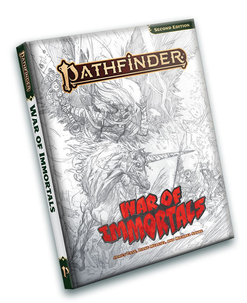 PATHFINDER 2E WAR OF IMMORTALS SKETCH COVER EDITION