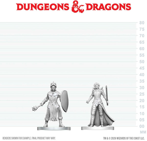 DND UNPAINTED MINIS WV29 BLACK GAUNTLET & ZHENTILAR PALADIN OF BANE