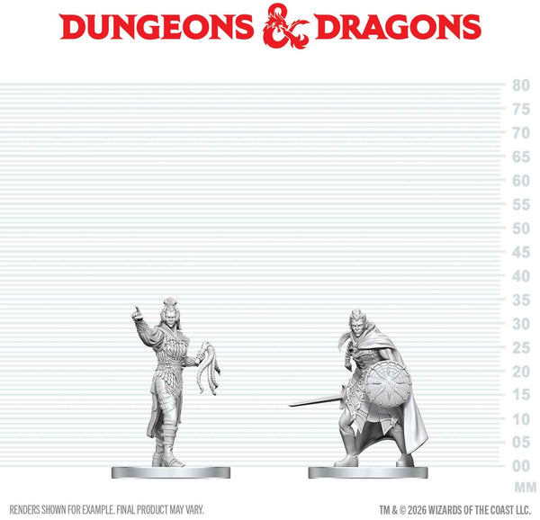 DND UNPAINTED MINIS WV29 DROW ELITE WARRIOR & DROW PRIESTESS OF LOLTH