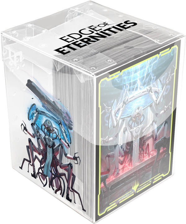 UP D-PRO MTG EDGE OF ETERNITIES CLEAR BOX COMMANDER 100CT A