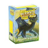 DRAGON SHIELD SLEEVES DUAL MATTE YELLOW AND SILVER 100CT