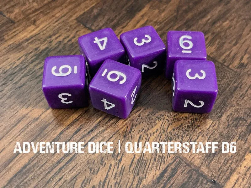 Quarterstaff d6 dice set