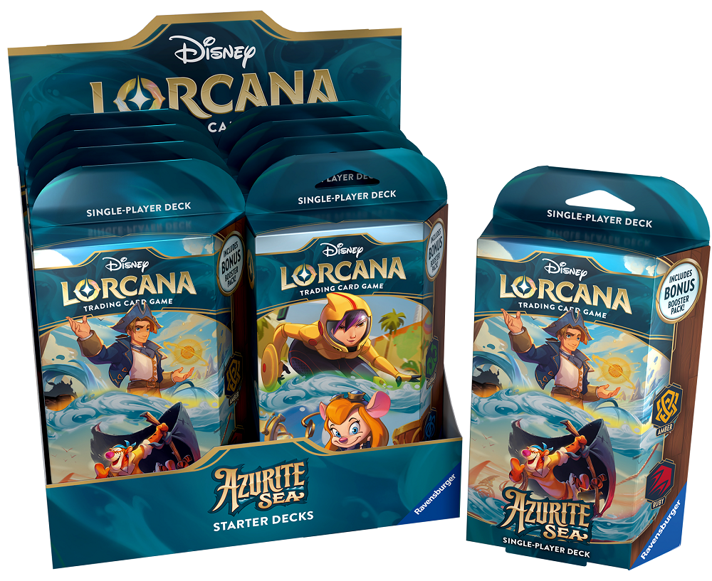 Disney Lorcana: Azurite Sea: Starter Deck Display