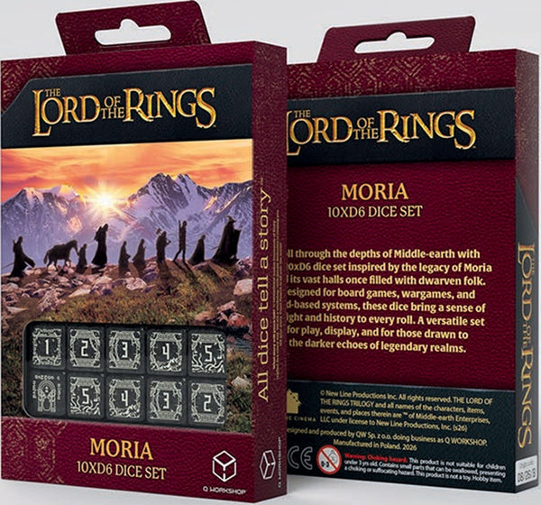 LORD OF THE RINGS MORIA 10XD6 DICE SET MOA/B