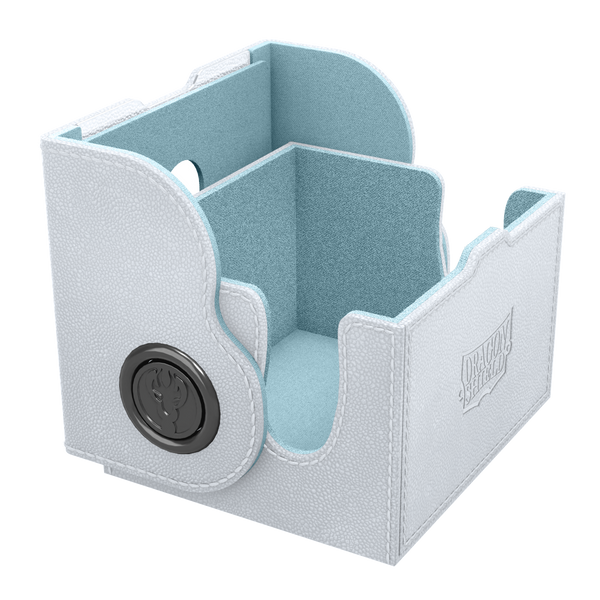 DRAGON SHIELD DRAGON BOX 150+ WHITE & AQUA
