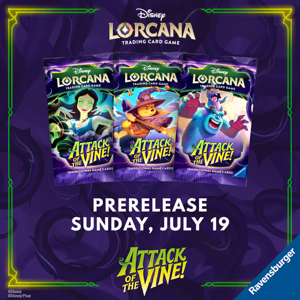 Lorcana Attack of the Vine! Prerelease - July 19th - Sealed