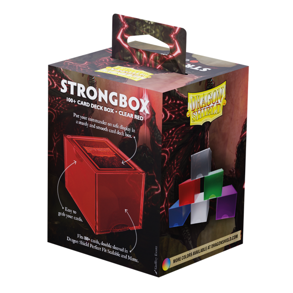 DRAGON SHIELD STRONGBOX CLEAR RED
