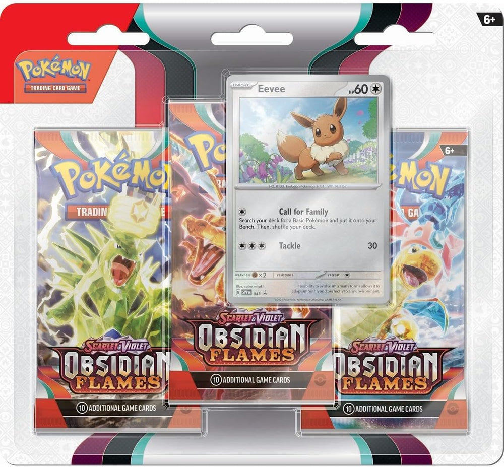 POKEMON SV03 OBSIDIAN FLAMES 3PK BLISTER