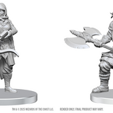 DND UNPAINTED MINIS WV28 ASSASSIN & BERSERKER