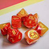Lab Dice Red/yellow Luminary™ 7-Die Set