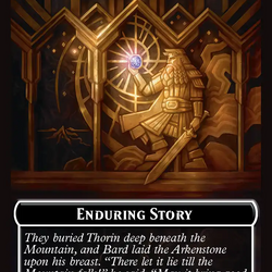 On an Adventure // Enduring Story Double Sided Token [The Hobbit Tokens]
