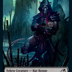 Samurai // Rat Rogue Double-Sided Token [Kamigawa: Neon Dynasty Tokens]