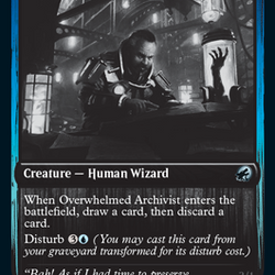 Overwhelmed Archivist // Archive Haunt [Innistrad: Double Feature]