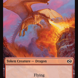 Dragon (0011) // Warrior Double-Sided Token [Tarkir: Dragonstorm Tokens]