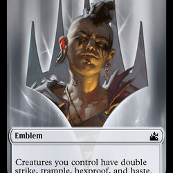 Bird // Emblem - Domri Rade Double-Sided Token [Ravnica Remastered Tokens]