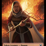 Tentacle // Human (26) Double-Sided Token [March of the Machine Commander Tokens]