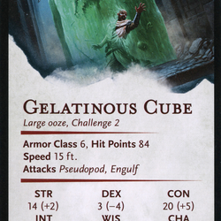 Gelatinous Cube // Gelatinous Cube (AAFR-007) (Borderless) [Adventures in the Forgotten Realms Art Series]
