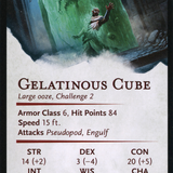 Gelatinous Cube // Gelatinous Cube (AAFR-007) (Borderless) [Adventures in the Forgotten Realms Art Series] Foil