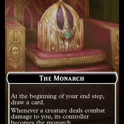 The Monarch // Dinosaur Double-Sided Token [The Lost Caverns of Ixalan Commander Tokens]