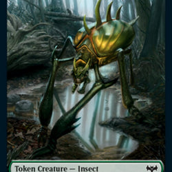 Insect // Spirit (003) Double-Sided Token [Innistrad: Crimson Vow Tokens]
