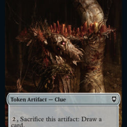 Shapeshifter (022) // Clue Double-Sided Token [Commander Legends: Battle for Baldur's Gate Tokens]