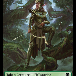 Elf Warrior // Treasure Double Sided Token [The Lord of the Rings: Tales of Middle-Earth Commander Tokens]