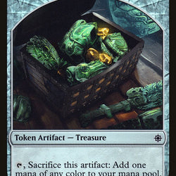 Merfolk // Treasure Double-Sided Token [Friday Night Magic 2018]