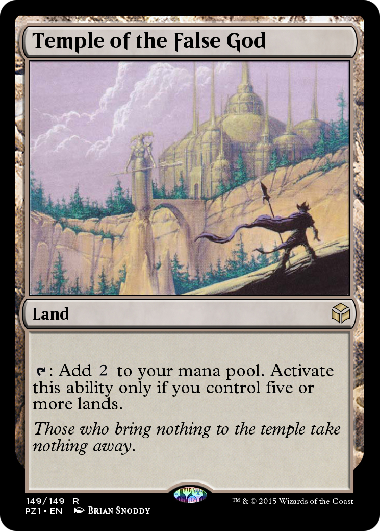 Temple of the False God (PZ1-149) [Legendary Cube Prize Pack]