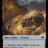 Treasure // Cat (0005) Double-Sided Token [Commander Masters Tokens]