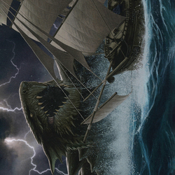 Dragon Turtle // Dragon Turtle (AAFR-010) (Borderless) [Adventures in the Forgotten Realms Art Series] Foil