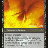 Ravenous Demon // Archdemon of Greed [Dark Ascension Prerelease Promos]