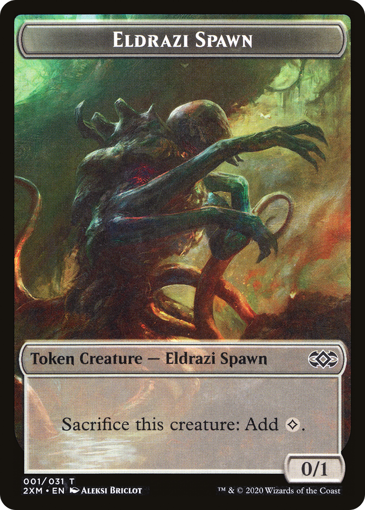 Eldrazi Spawn (T2XM-001) [Double Masters Tokens] Foil