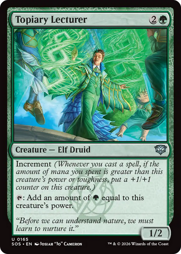 Topiary Lecturer [Secrets of Strixhaven]