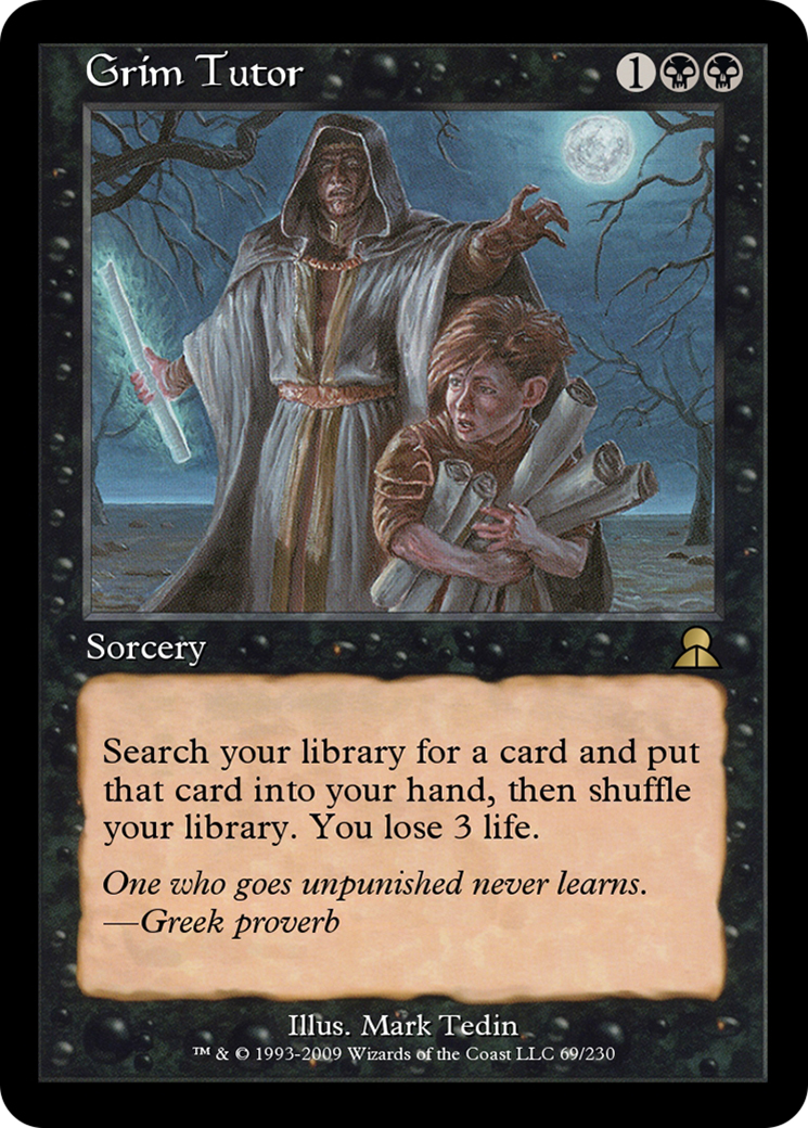 Grim Tutor (ME3-069) [Masters Edition III] Foil